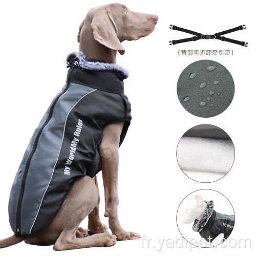 accessoires pour animaux de compagnie veste chaude pour chien vêtements d&#39;hiver de la mode